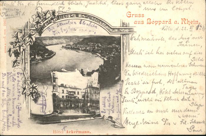 Boppard Rhein Boppard Hotel Ackermann