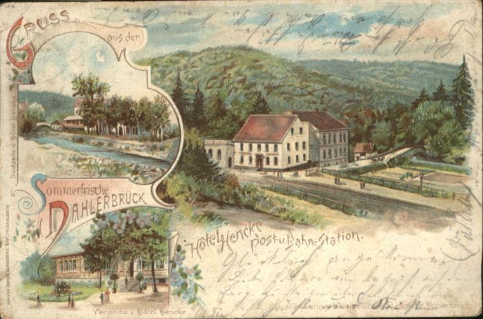 Dahlerbrueck otel Hencke Bahnstation Post