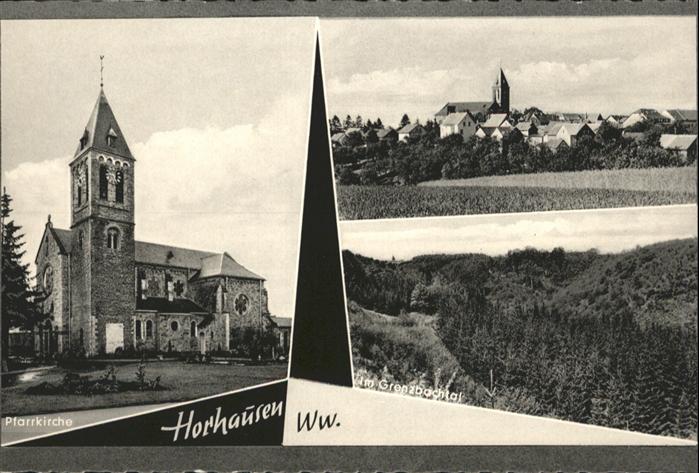 Horhausen Westerwald Westerwald Kirche Grenzbachtal