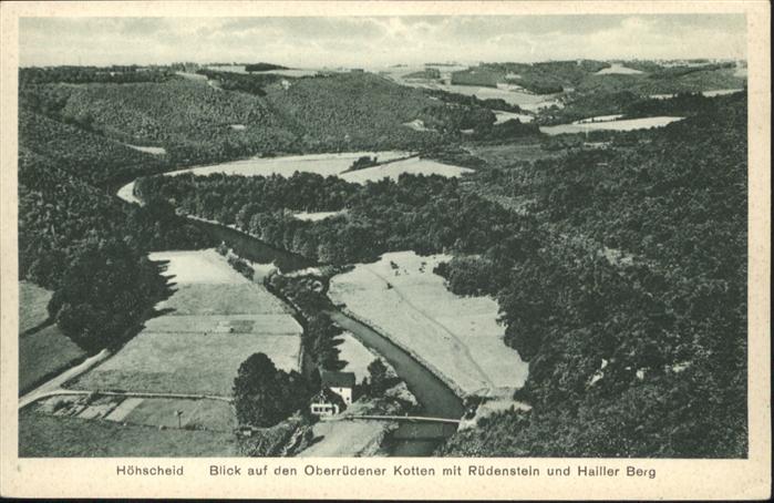 Hoehscheid berrüdener Kotten Rüdenstein Hailler Be