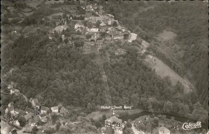 SOLINGEN NRW Fliegeraufnahme Hotel Stadt Burg