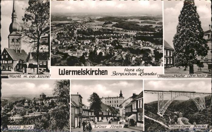 Wermelskirchen Markt Schloss Burg Kölner Strasse