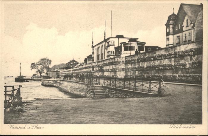Neuwied Rhein Deichmauer