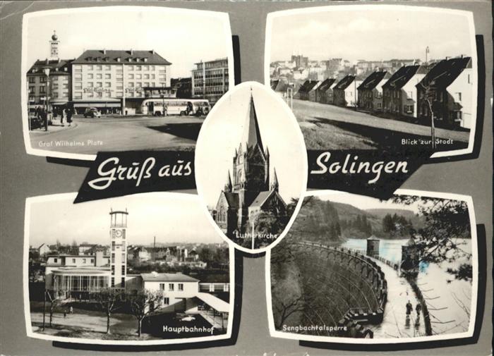 SOLINGEN NRW Graf Wilhelmsplatz Bahnhof Sengbachtalsperre