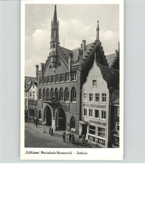 Montabaur Westerwald Rathaus Hotel Restaurant Deutscher Hof