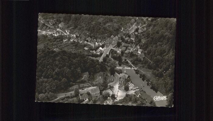 SOLINGEN NRW Hotel Stadt Burg Fliegeraufnahme