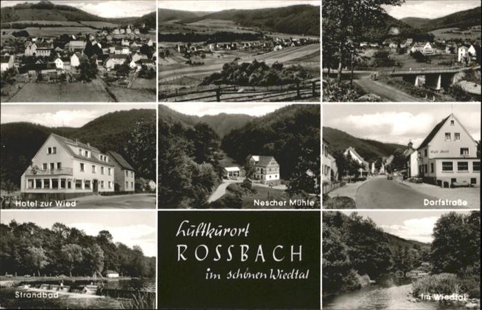 Rossbach Wied Hotel Zur Wied Nescher Mühle Dorfstrass