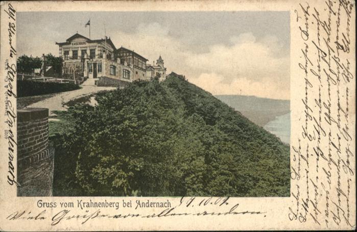 Andernach Rhein Rheinland-Pfalz Krahnenberg