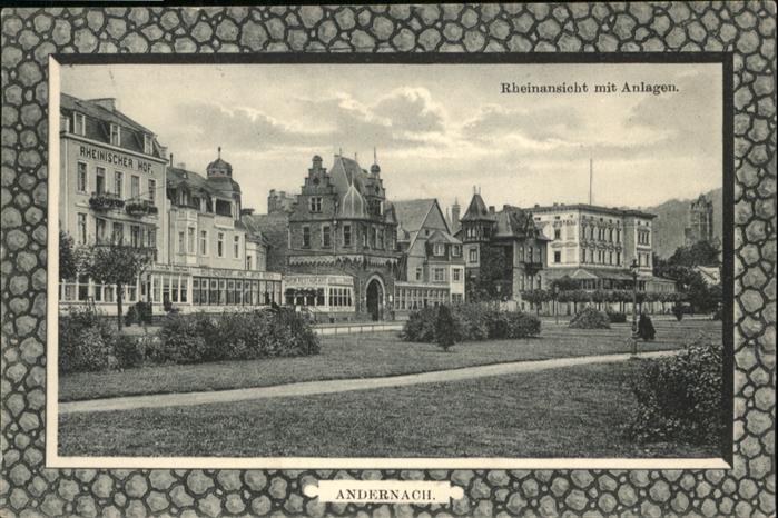 Andernach Rhein Rheinland-Pfalz Rheinanlagen