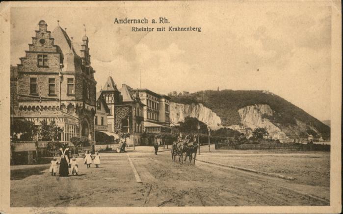 Andernach Rhein Rheinland-Pfalz Rheintor Krahnenberg