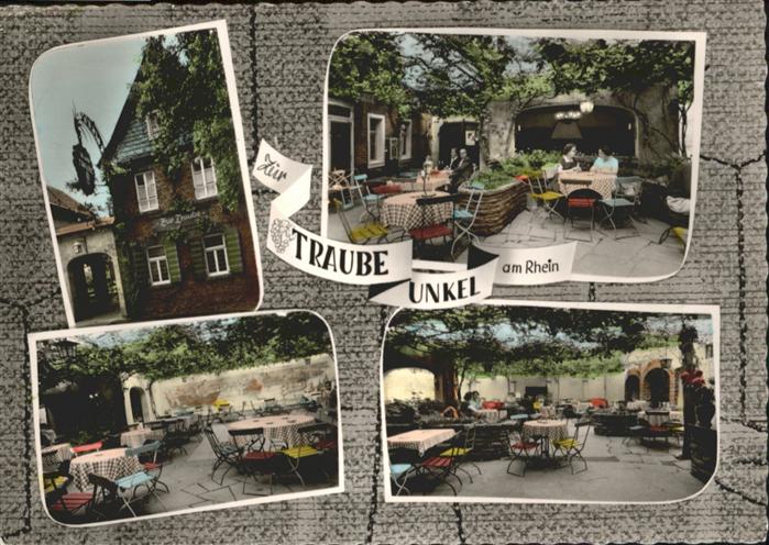 Unkel Rhein Unkel Weinstube Rebengarten Gasthaus Zu