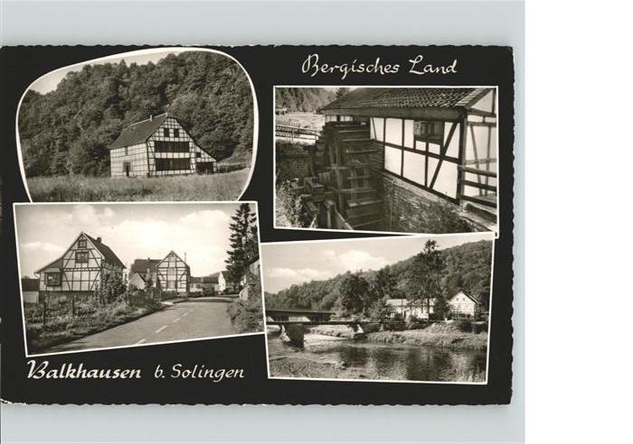 Balkhausen Solingen Bergisches Land Fachwerkhaus Wassermühl