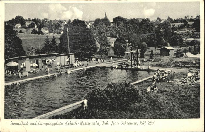 Asbach Westerwald Strandbad Campingplatz