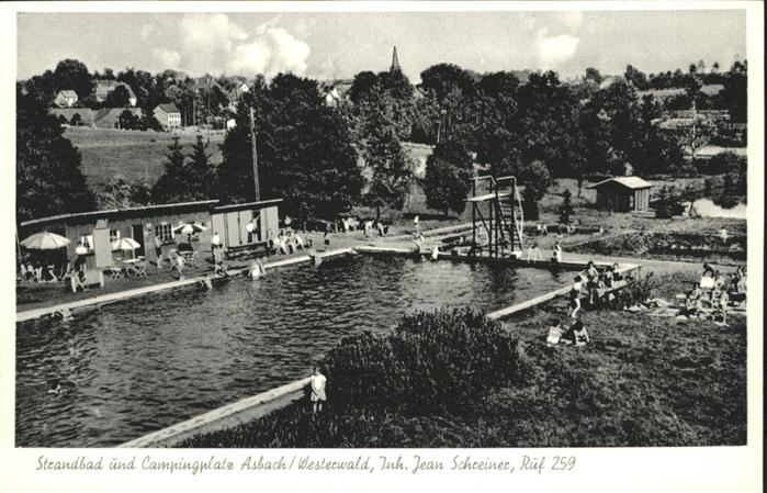 Asbach Westerwald Strandbad Campingplatz