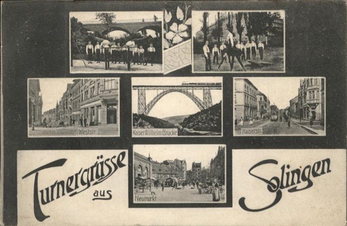 Solingen Kaiser Wilhelm Brücke Neumarkt