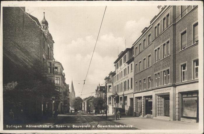SOLINGEN NRW Koelnerstrasse Bauverein Gewerkschaftshaus