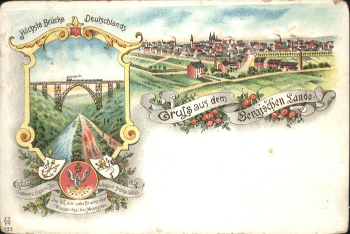 Ohligs Eisenbahnbrücke Bergisches Land Wappen