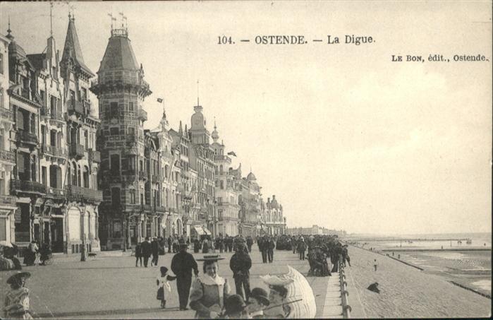 Ostende Oostende Ostende Digue