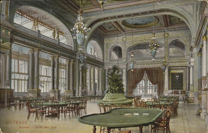 Ostende Oostende Ostende Kursaal Salle Jeux Spieltisch