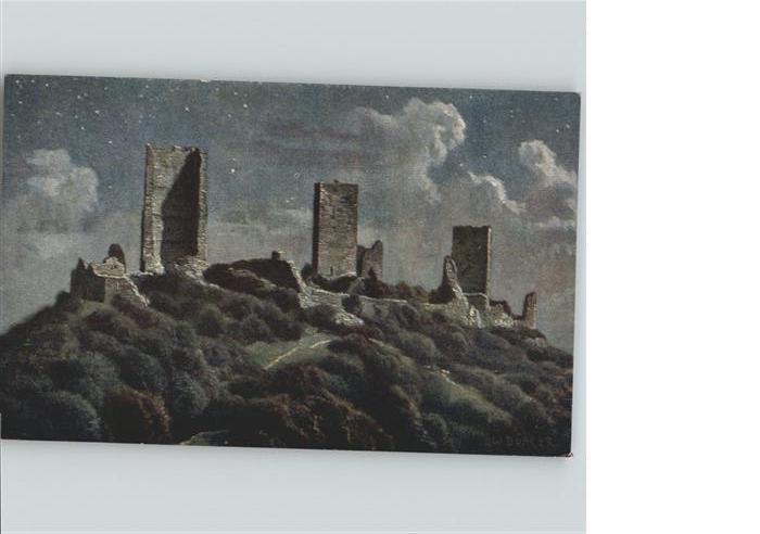 Egisheim Drei Exen Vogesen Burg Künstler W. Bürg