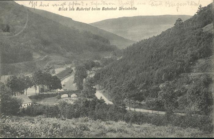 Olsberg Sauerland Olsberg Ruhrtal Bahnhof Steinhelle Brüc