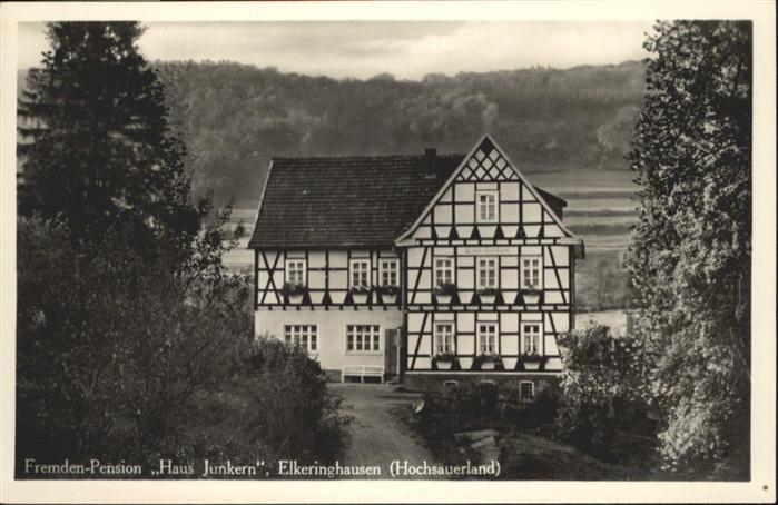 Elkeringhausen Winterberg Elkeringhausen Pension Haus Junkern