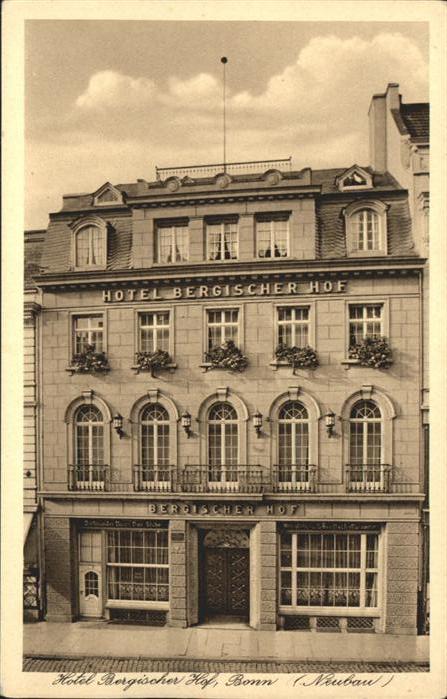 Bonn Rhein Bonn Hotel Bergischer Hof Neubau