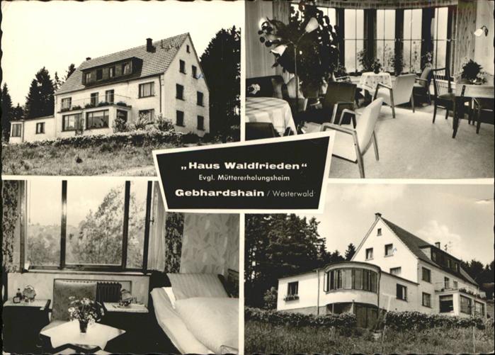 Gebhardshain Haus Waldfrieden Müttererholungsheim