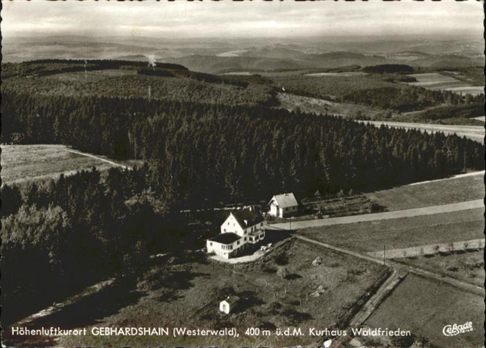 Gebhardshain Fliegeraufnahme Kurhaus Waldfrieden