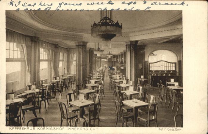 Bonn Rhein Bonn Kaffeehaus Königshof