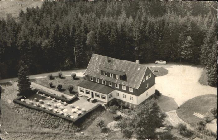 Marienheide Fliegeraufnahme Wald Hotel