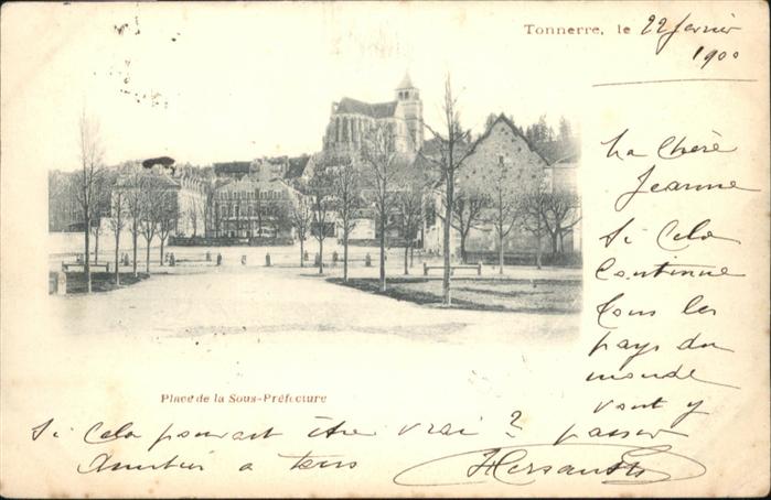 Tonnerre Place Sous Prefecture