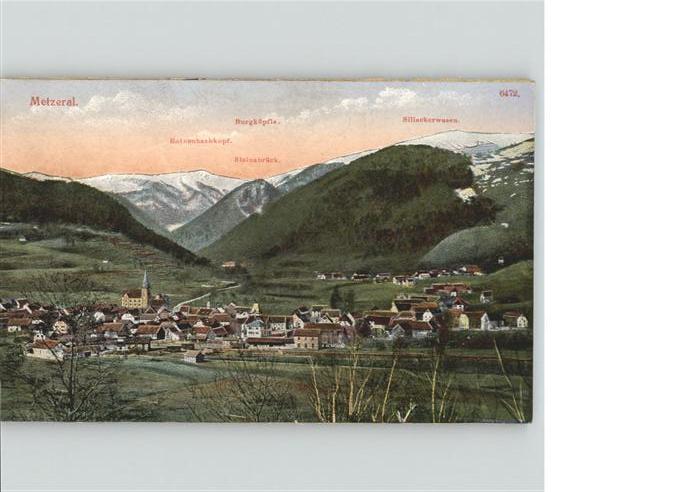 Metzeral Haut Rhin Metzeral Burgköpfle Rothenbachkopf Stei