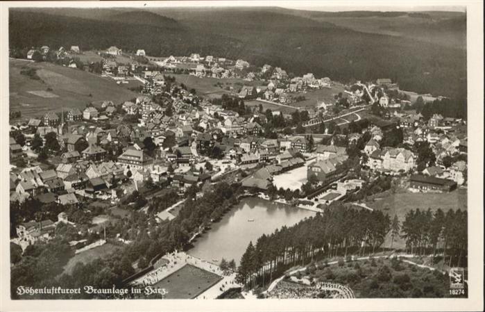 Braunlage Harz Fliegeraufnahme