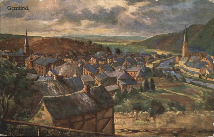 Gemuend Eifel ünstler J. Burger *