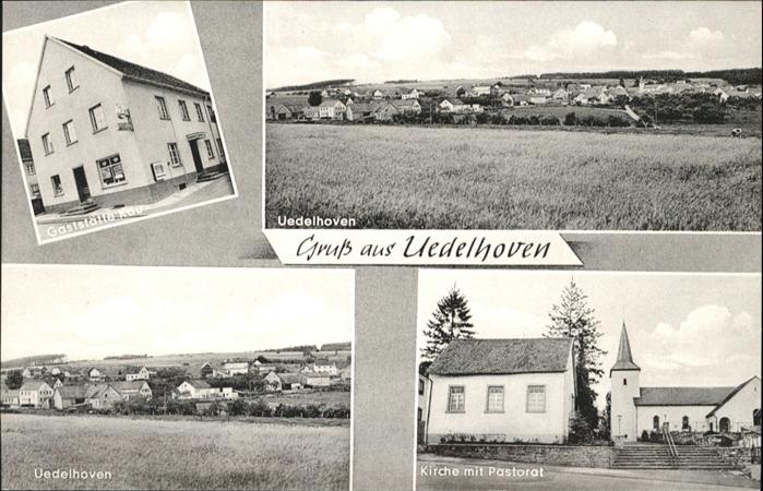 Uedelhoven Gaststätte Kau Kirche Pastorat