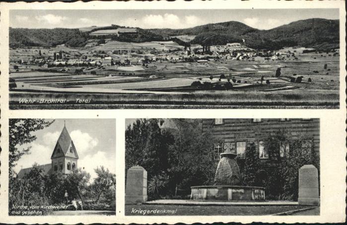 Wehr Eifel Kirche Krieger Denkmal