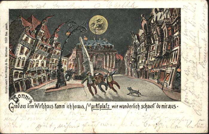 Bonn Rhein Bonn Marktplatz Hund