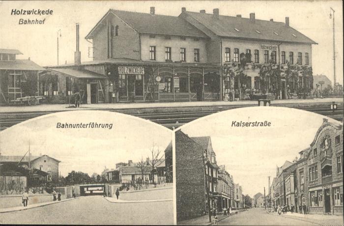 Holzwickede Bahnunterführung Kaiserstrasse Bahnhof