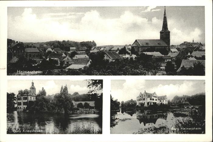 Heimerzheim Burg Kriegshoven Burg Heimerzheim