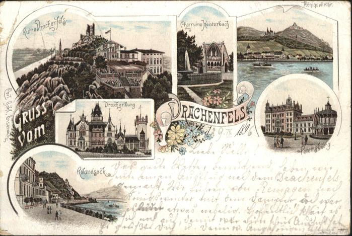 Drachenfels Ruine Rolandseck Petersberg Chorruine H