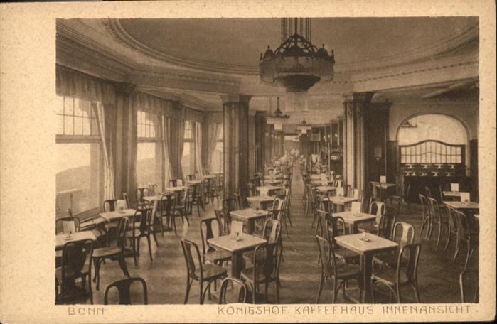 Bonn Rhein Königshof Kaffeehaus Innenansicht