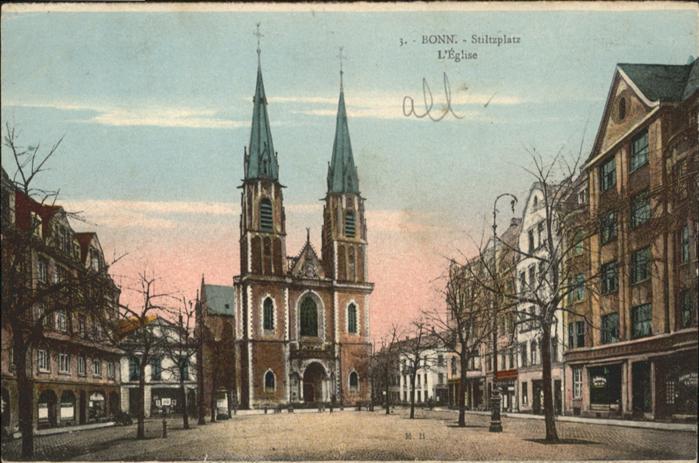 Bonn Rhein Stiltzplatz Eglise