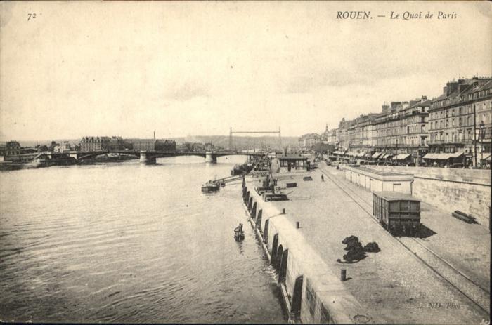 Rouen Quai de Paris Brücke