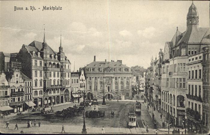 Bonn Rhein Marktplatz Strassenbahn