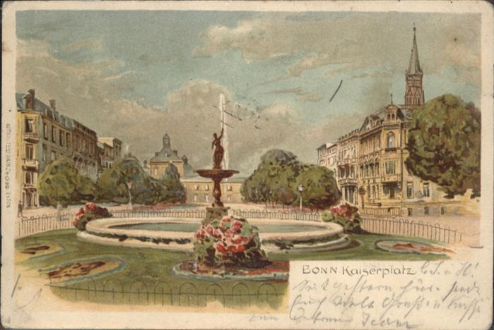 Bonn Rhein Kaiserplatz Brunnen