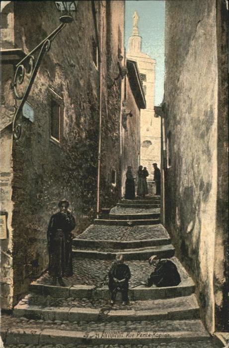 Avignon Vaucluse Rue Pente Rapide