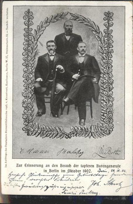 BERLIN  CITY Burengenerale Okt. 1902