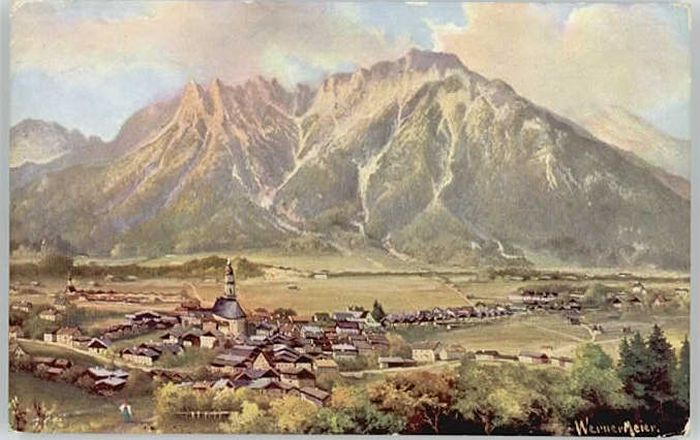 Mittenwald Bayern Mittenwald KünstlerWerner Meier ungelau