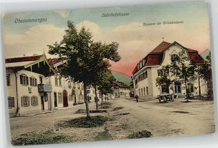 Oberammergau Bahnhofstrasse  x 1910